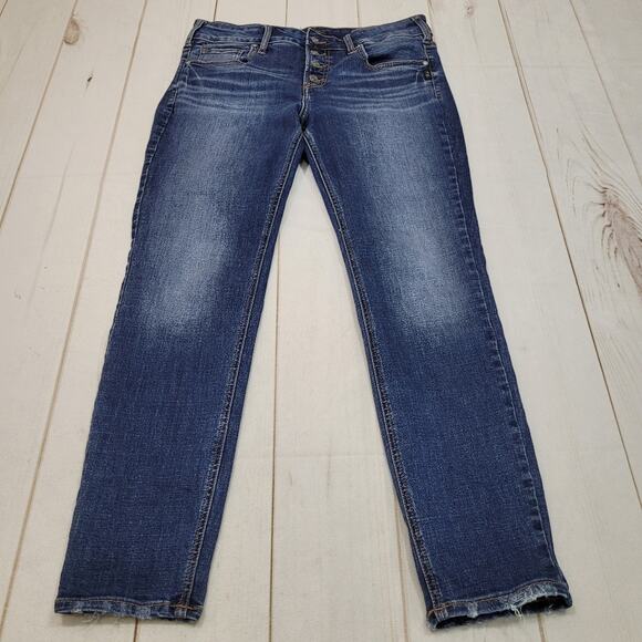 Silver Suki skinny jeans button fly dark wash - Picture 1 of 7